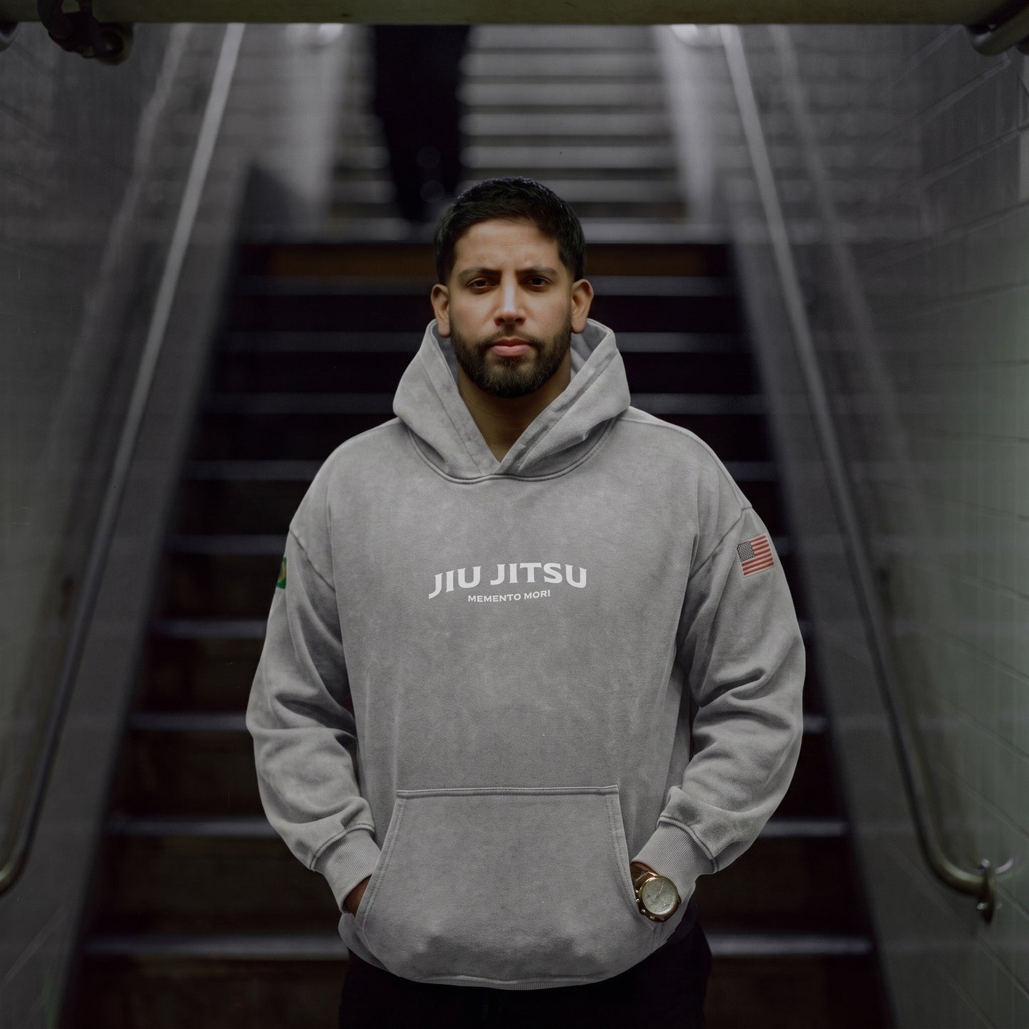 Jiu Jitsu Hoodie - Grey