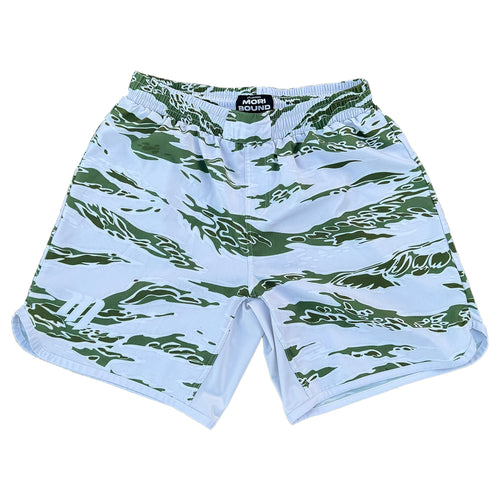 White Tiger Camo Grappling Shorts