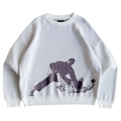 Practitioners Knitted Sweater - White
