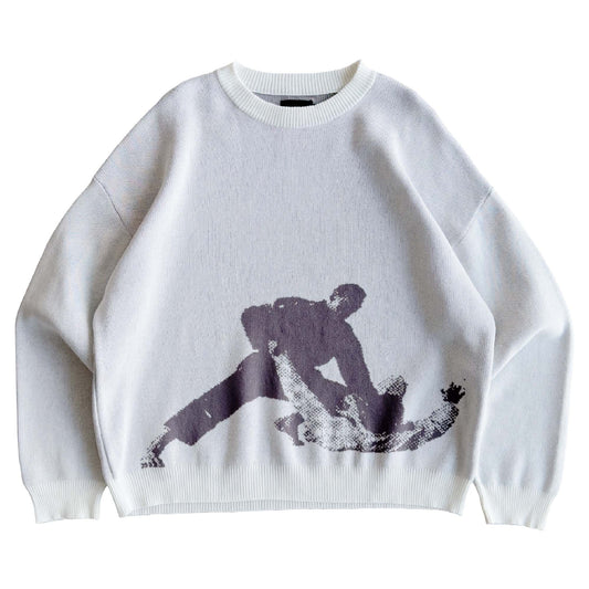 Practitioners Knitted Sweater - White