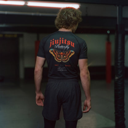 Black Butterfly Guard Grappling Shorts