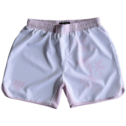 Pink Mori Flower Grappling Shorts