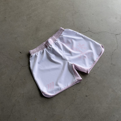 Pink Mori Flower Grappling Shorts