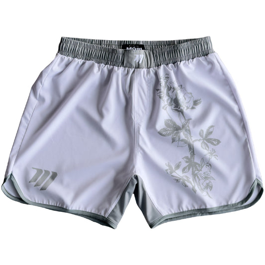 Green Mori Flower Grappling Shorts