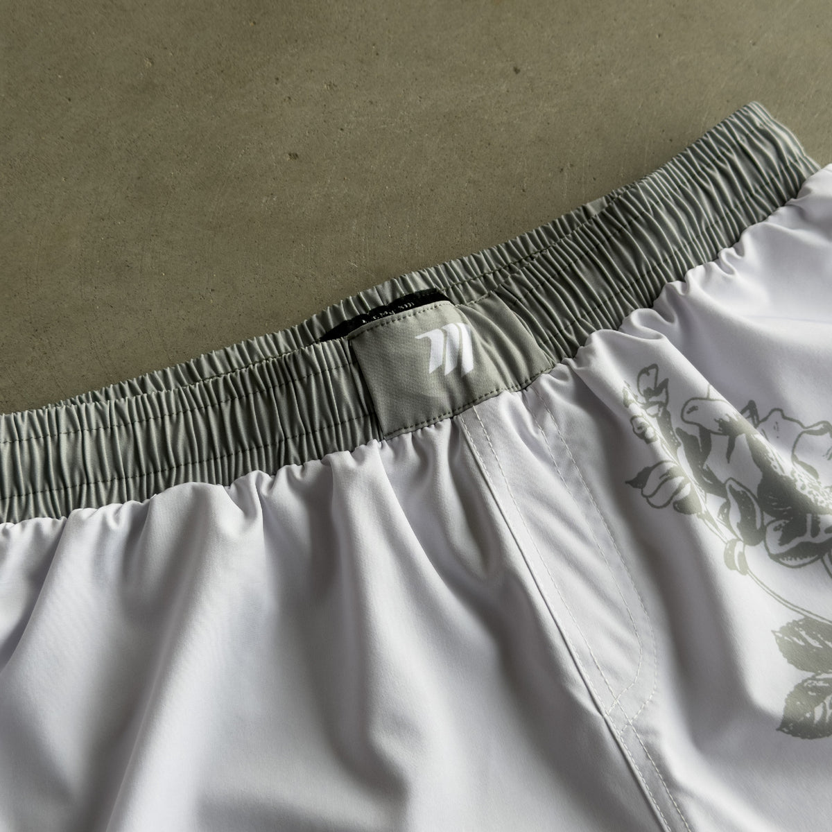 Green Mori Flower Grappling Shorts