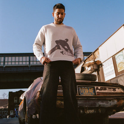Practitioners Knitted Sweater - White